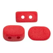 Perles en verre Lipsi® par Puca® 4x6 mm - Opaque Red Coral Mat x10g