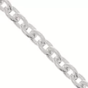 Chaîne maille Forçat 3x2,5 mm en Argent 925 x1m
