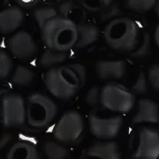 Rocaille Miyuki 8/0 401F - Black Mat x8g