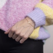 Intercalaire lettre alphabet 6x7 mm - Y - Acier inoxydable 316L Doré x1