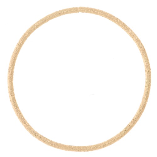 Anneau fermé rond diamanté 19 mm - Doré x1