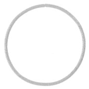 Anneau fermé rond diamanté 19 mm - Argenté x1|raw }}