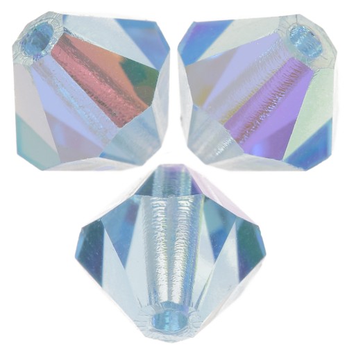 Perles toupies Preciosa - Rondelle Bead 5 mm - Aquamarine AB x12