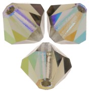 Perles toupies Preciosa - Rondelle Bead 5 mm - Black Diamond AB x12|raw }}