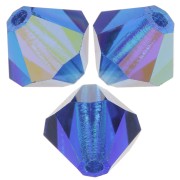 Perles toupies Preciosa - Rondelle Bead 5 mm - Capri Blue AB x12