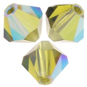 Perles toupies Preciosa - Rondelle Bead 5 mm - Olivine AB x12|raw }}