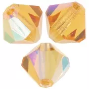 Perles toupies Preciosa - Rondelle Bead 5 mm - Topaz AB x12