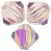 Perles toupies Preciosa - Rondelle Bead 5 mm - Light Rose AB x12|raw }}