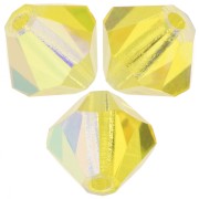 Perles toupies Preciosa - Rondelle Bead 6 mm - Citrine AB x12