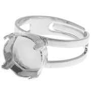 Bague serti 1122 10 mm rhodié x1|raw }}