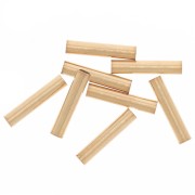 Tubes droits 10x1.9 mm - Doré à l'or fin x10