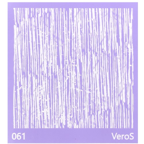 Silk Screen VeroS pour pâte polymère 90x90 mm - Motif lignes abstraites n°061 x1