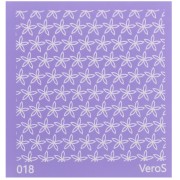Silk Screen VeroS pour pâte polymère 90x90 mm - Motif fleurs des îles n°018 x1