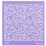 Silk Screen VeroS pour pâte polymère 90x90 mm - Motif petites fleurs n°116 x1|raw }}