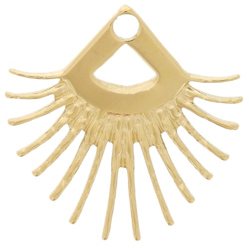 Pendentif ethnique 20 mm - Acier inoxydable 304L Doré x1