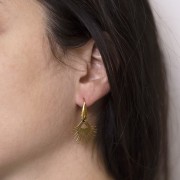 Pendentif ethnique 20 mm - Acier inoxydable 304L Doré x1