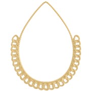 Pendentifs gouttes avec chaîne 38x30.5 mm - Acier inoxydable 304L Doré x2|raw }}