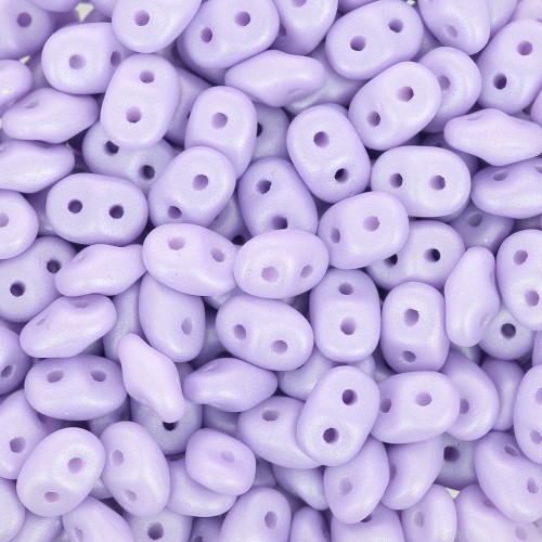 SuperDuo 2.5x5 mm - Powdery Pastel Purple x10g