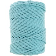 Bobine de cordon en coton pour macramé 3 mm - Turquoise x100m|raw }}