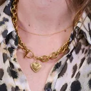 Fermoir T pour bracelet ou collier 16 mm - Acier inoxydable 304 Doré x1