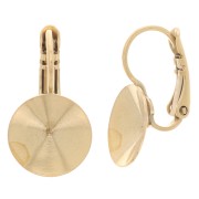 Dormeuses porte-cabochon à coller PureCrystal 1122 12 mm - Doré x2