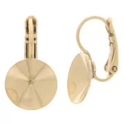 Dormeuses porte-cabochon à coller PureCrystal 1122 12 mm - Doré x2