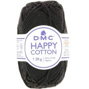 Coton Happy Cotton DMC - spécial amigurumi - Noir (n°775) x43m