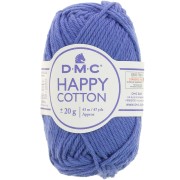 Coton Happy Cotton DMC - spécial amigurumi - Bleu roi (n°798) x43m