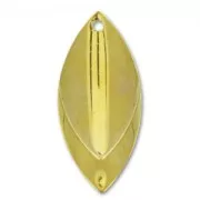 Sequins 27 mm doré x4