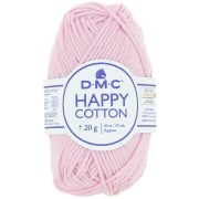 Coton Happy Cotton DMC - spécial amigurumi - Rose dragée (n°760) x43m|raw }}