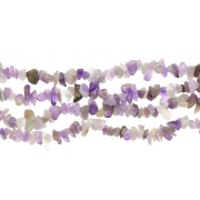 Perles chips 8 - 11 mm en pierre gemme  teintée - Amethyste x 80 cm|raw }}