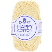 Coton Happy Cotton DMC - spécial amigurumi - Jaune pâle (n°770) x43m|raw }}