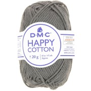 Coton Happy Cotton DMC - spécial amigurumi - Gris foncé (n°774) x43m