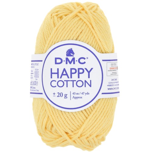 Coton Happy Cotton DMC - spécial amigurumi - Vanille (n°787) x43m