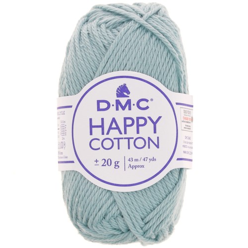 Coton Happy Cotton DMC - spécial amigurumi - Bleu glacier (n°767) x43m