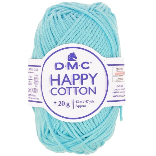 Coton Happy Cotton DMC - spécial amigurumi - Bleu clair (n°785) x43m