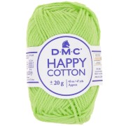 Coton Happy Cotton DMC - spécial amigurumi - Vert clair (n°779) x43m