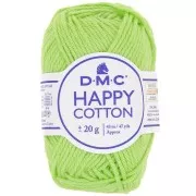 Coton Happy Cotton DMC - spécial amigurumi - Vert clair (n°779) x43m