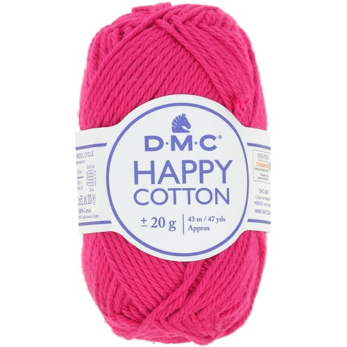 Coton Happy Cotton DMC - spécial amigurumi - Framboise (n°755) x43m