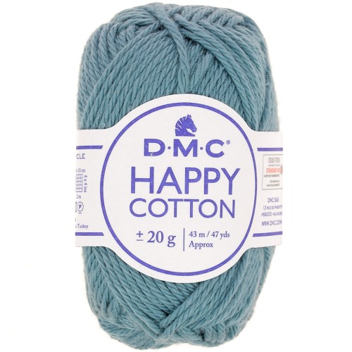 Coton Happy Cotton DMC - spécial amigurumi - Bleu délavé (n°750) x43m