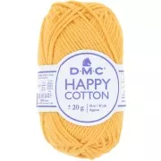 Coton Happy Cotton DMC - spécial amigurumi - Jaune foncé (n°794) x43m