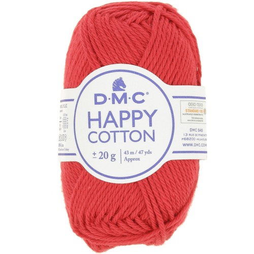 Coton Happy Cotton DMC - spécial amigurumi - Cerise (n°754) x43m
