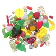 Assortiment de perles de bohème - couleur Noël - Christmas x50g