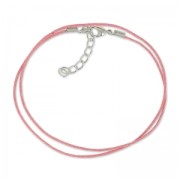 Tour de cou coton ciré 1,2 mm vintage rose|raw }}