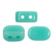 Perles en verre Lipsi® par Puca® 4x6 mm - Opaque Green Turquoise x10g|raw }}