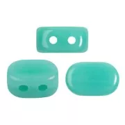 Perles en verre Lipsi® par Puca® 4x6 mm - Opaque Green Turquoise x10g
