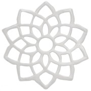 Intercalaire Chakra n°7 - Coronal - 15 mm - Placage Argent fin x1|raw }}