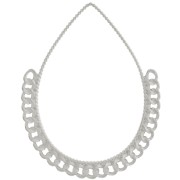 Pendentifs gouttes avec chaîne 38x30.5 mm - Acier inoxydable 304L x2|raw }}