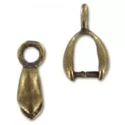 Attaches pendentifs  11 mm bronze x4