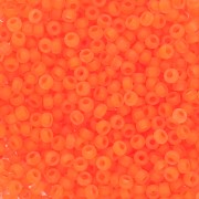 Preciosa Perles rocailles 11/0 2 mm - - Orange Fluo Frosted x20g